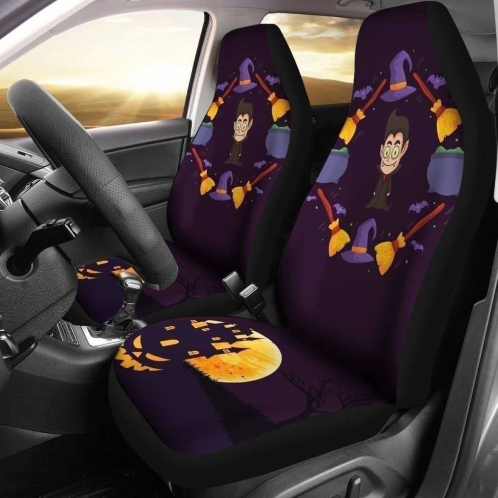Dracula Halloween Car Seat Covers