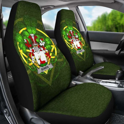 Bowen \bIreland Car Seat Cover Celtic Shamrock ( Set Of Two)