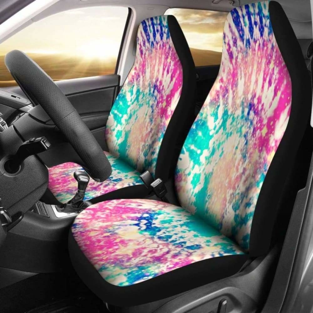 Tie Dye Pastel Car Seat Covers