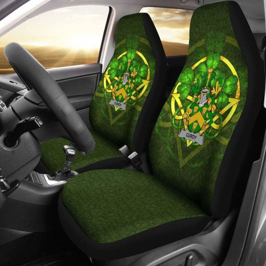 Curdy Or Mccurdy \bIreland Car Seat Cover Celtic Shamrock ( Set Of Two)