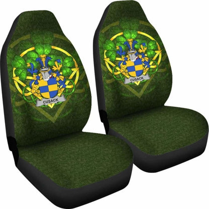 Cusack \bIreland Car Seat Cover Celtic Shamrock ( Set Of Two)