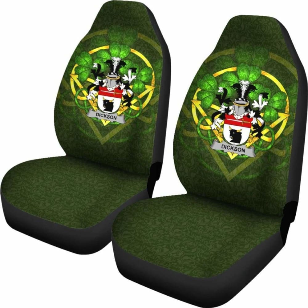 Dickson \bIreland Car Seat Cover Celtic Shamrock ( Set Of Two)