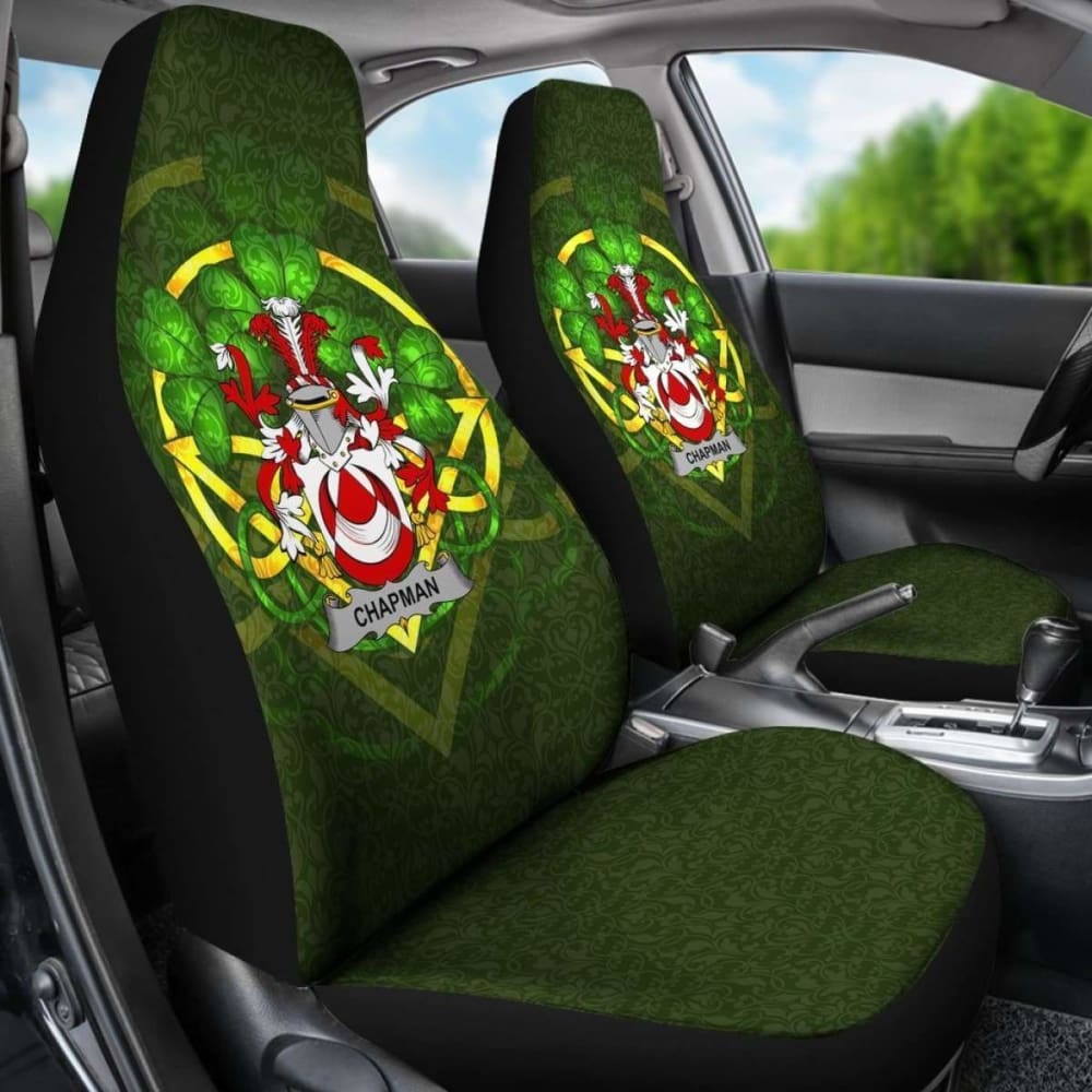 Chapman \bIreland Car Seat Cover Celtic Shamrock ( Set Of Two)