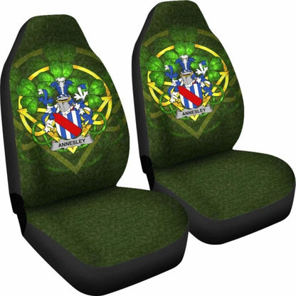 Annesley \bIreland Car Seat Cover Celtic Shamrock ( Set Of Two)