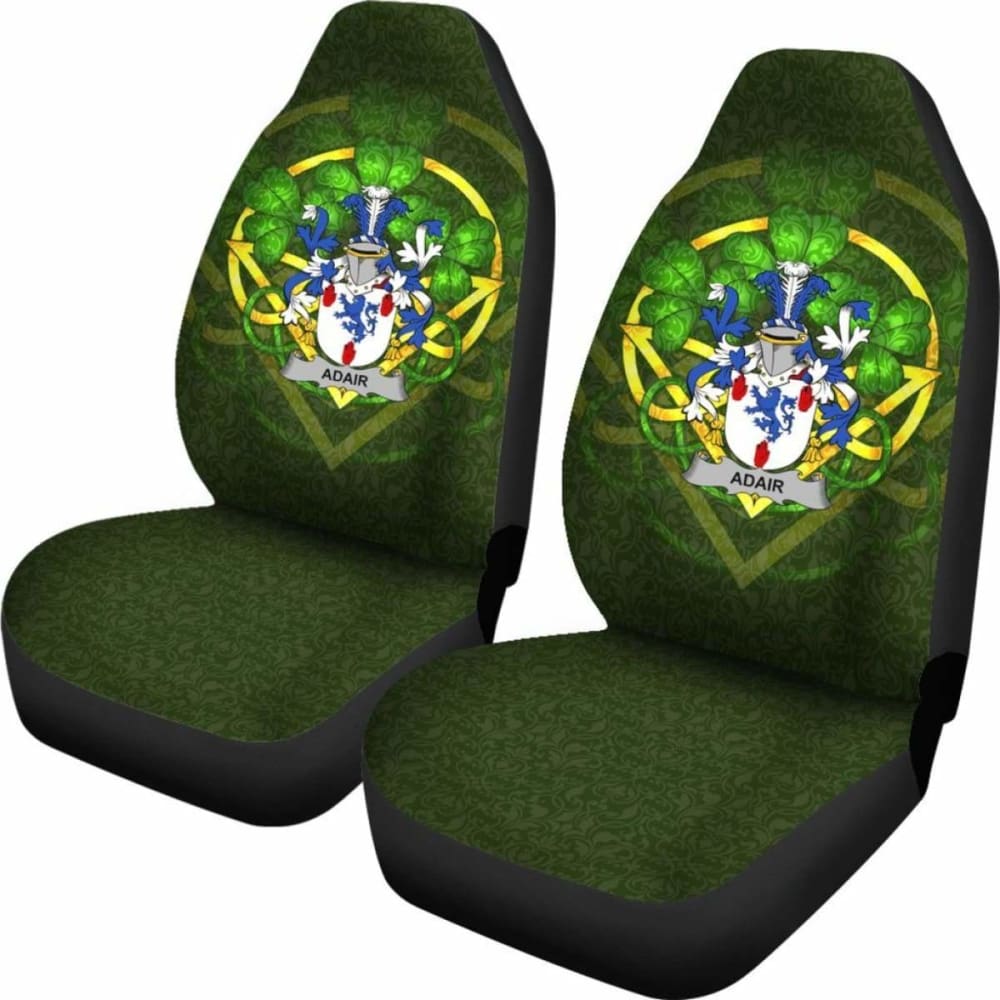 Adair \bIreland Car Seat Cover Celtic Shamrock ( Set Of Two)