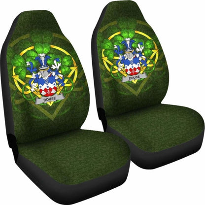Douse Or Dowse \bIreland Car Seat Cover Celtic Shamrock ( Set Of Two)