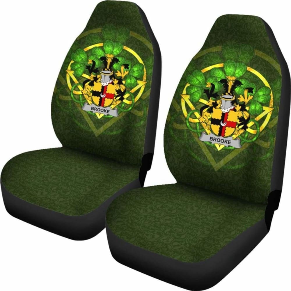 Brooke \bIreland Car Seat Cover Celtic Shamrock ( Set Of Two)