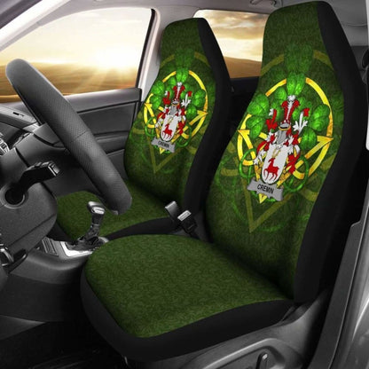 Cremin Or O'Cremin \bIreland Car Seat Cover Celtic Shamrock ( Set Of Two)