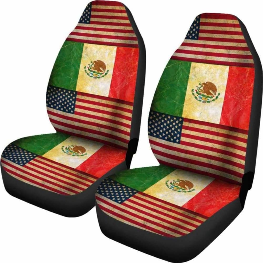 America-Mexico Flag Seat Cover