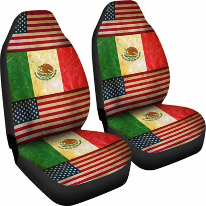 America-Mexico Flag Seat Cover
