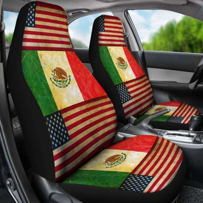 America-Mexico Flag Seat Cover