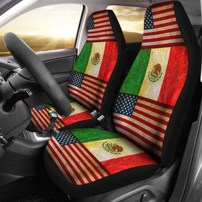 America-Mexico Flag Seat Cover