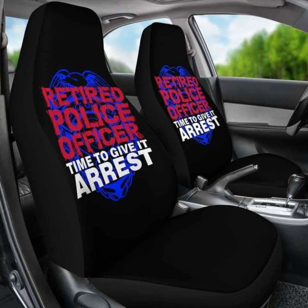 Retired Police Officer Car Seat Covers