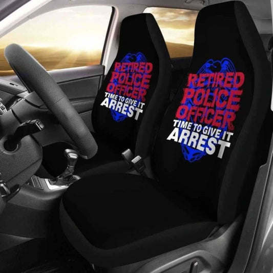 Retired Police Officer Car Seat Covers