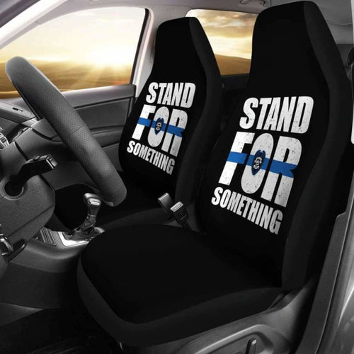 Stand For Something Police Car Seat Covers Amazing Gift