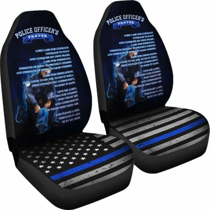 Police Officer'S Prayer Car Seat Covers
