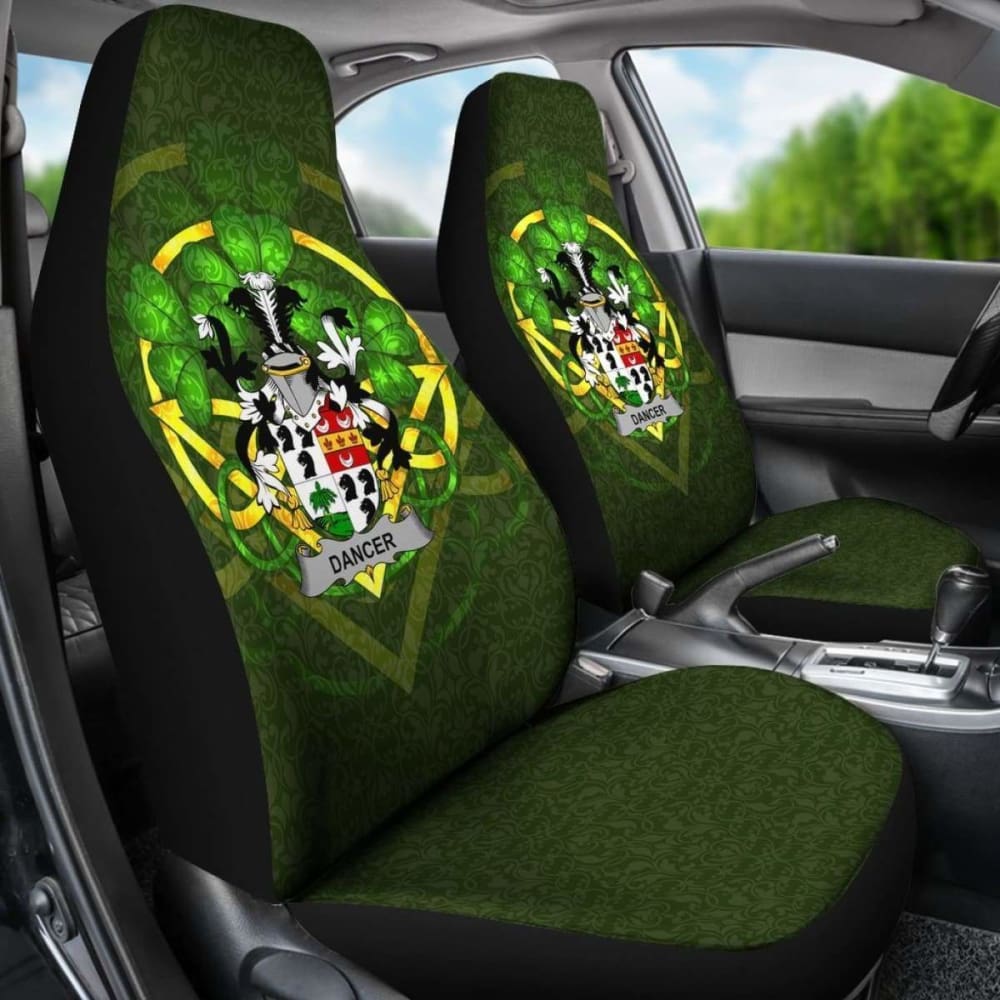 Dancer \bIreland Car Seat Cover Celtic Shamrock ( Set Of Two)