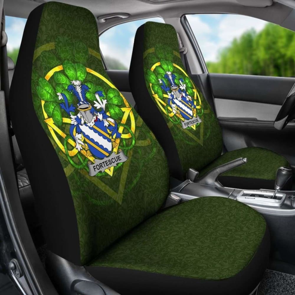 Fortescue \bIreland Car Seat Cover Celtic Shamrock ( Set Of Two)