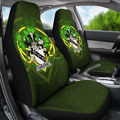Carleton \bIreland Car Seat Cover Celtic Shamrock ( Set Of Two)