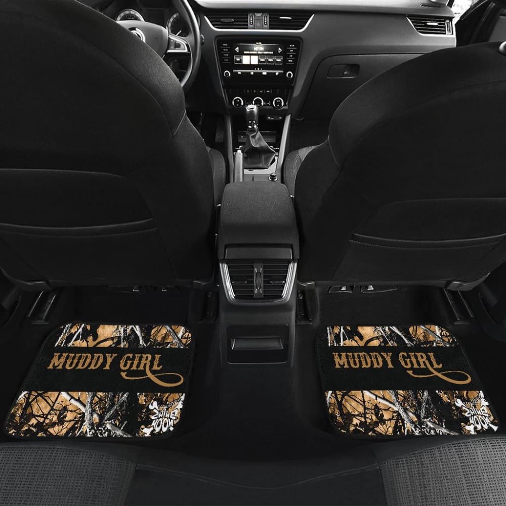 Outshine Camouflage Muddy Girl Car Floor Mats