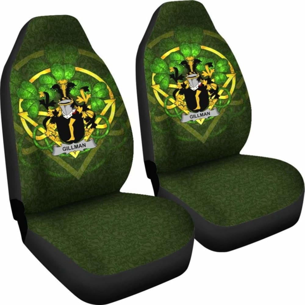 Gillman \bIreland Car Seat Cover Celtic Shamrock ( Set Of Two)