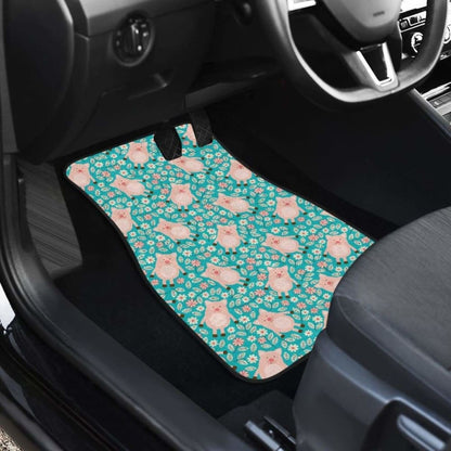 Pig Pattern Print Design  Front And Back Car Mats