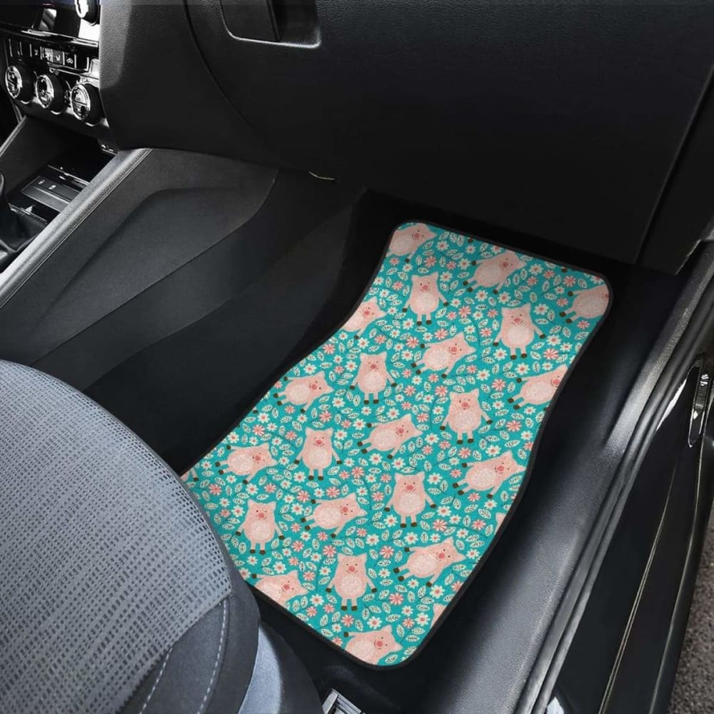 Pig Pattern Print Design  Front And Back Car Mats