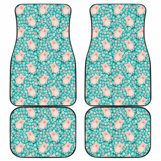 Pig Pattern Print Design  Front And Back Car Mats