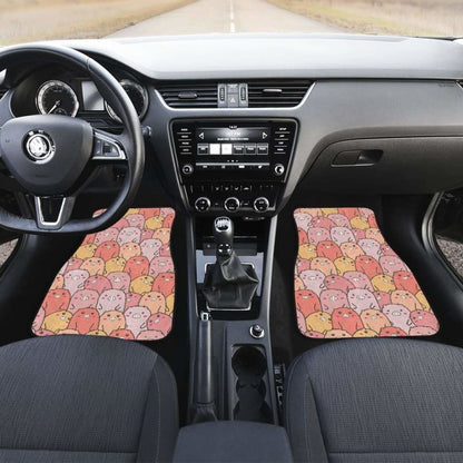 Pig Pattern Print Design  Front And Back Car Mats