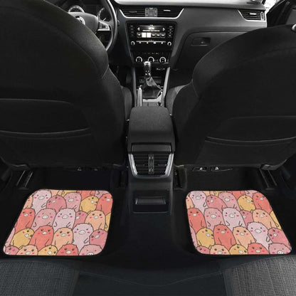 Pig Pattern Print Design  Front And Back Car Mats