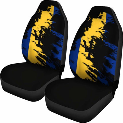 Barbados Flag Painting Car Seat Cover