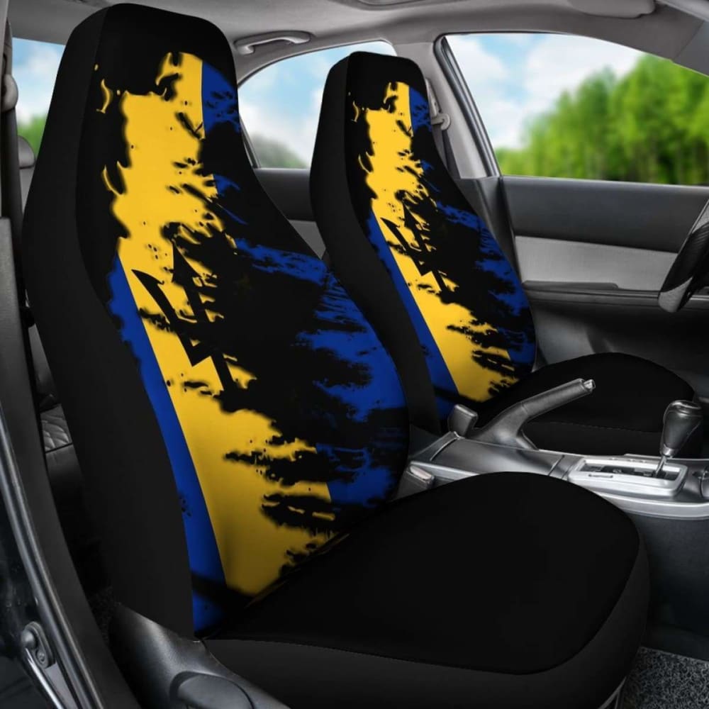 Barbados Flag Painting Car Seat Cover