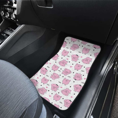 Pig Pattern Print Design  Front And Back Car Mats