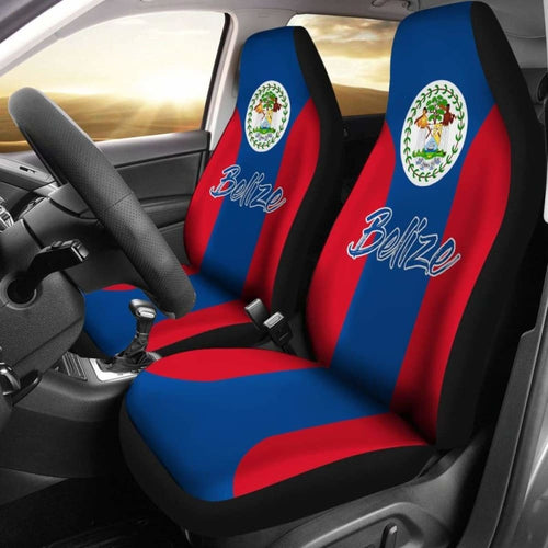 Belize Car Seat Covers - Belizean Flag