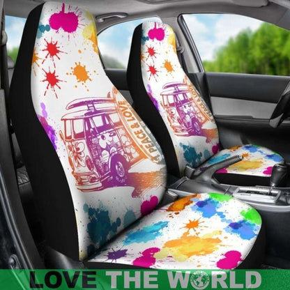 Peace And Love Car Seat Covers