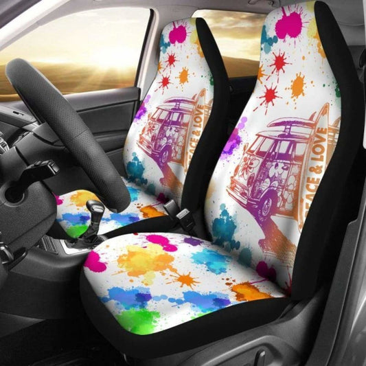 Peace And Love Car Seat Covers