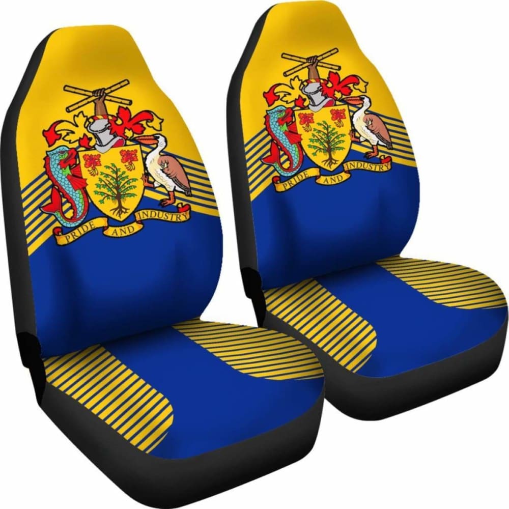 Barbados Coat Of Arms Car Seat Covers