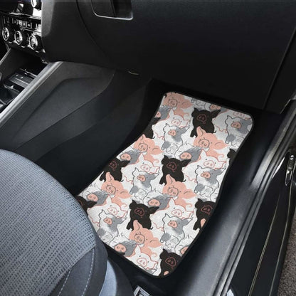 Pig Pattern Print Design  Front And Back Car Mats