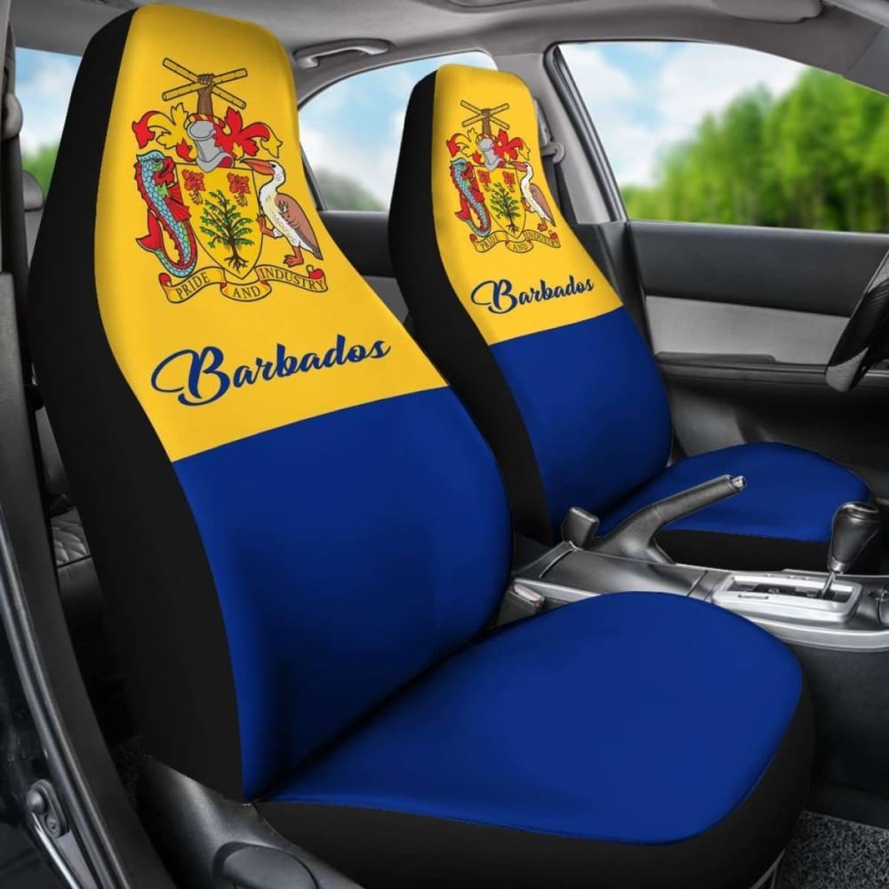Barbados Coat Of Arms Car Seat Covers