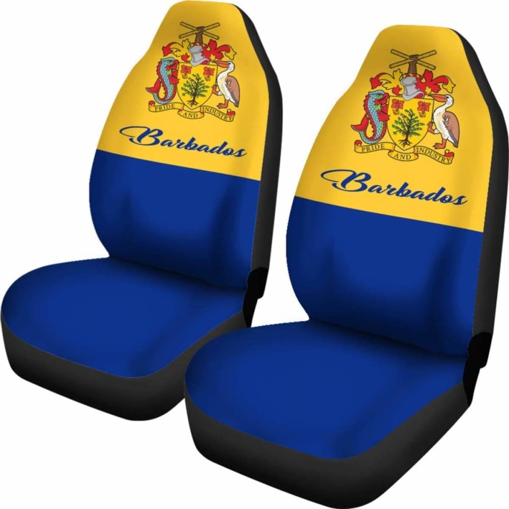 Barbados Coat Of Arms Car Seat Covers