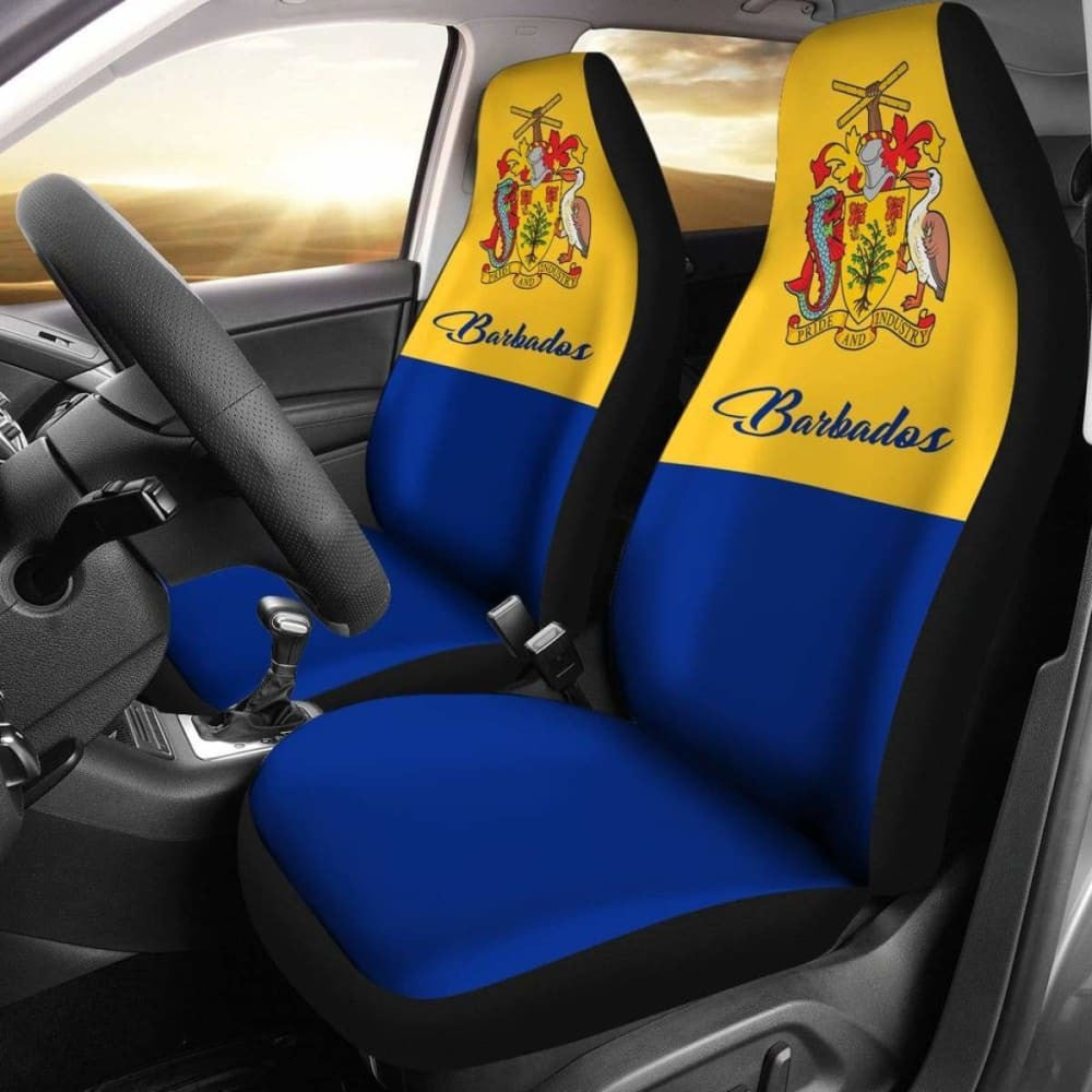 Barbados Coat Of Arms Car Seat Covers