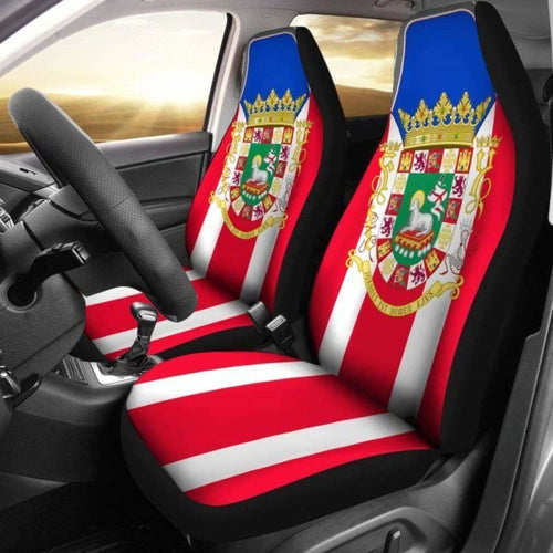 Puerto Rico Coat Of Arms Car Seat Covers