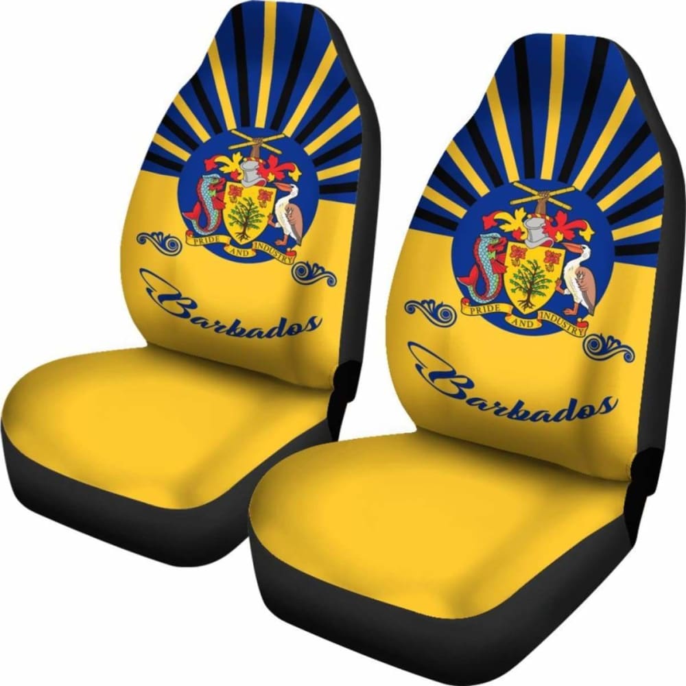 Barbados Coat Of Arms Car Seat Covers