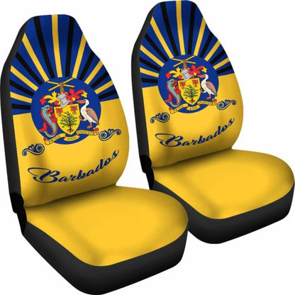 Barbados Coat Of Arms Car Seat Covers