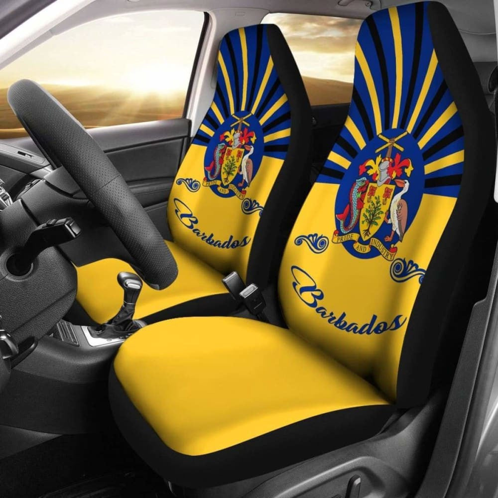 Barbados Coat Of Arms Car Seat Covers