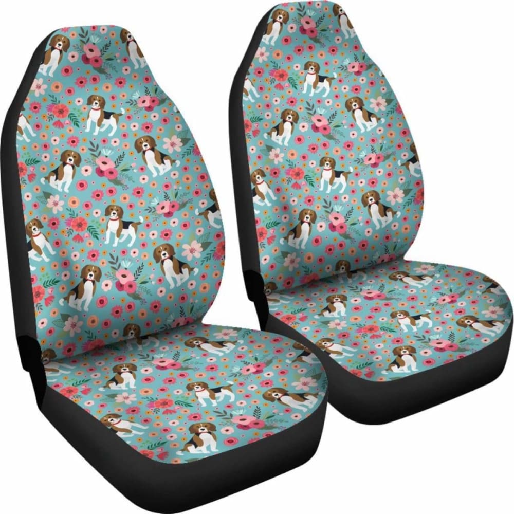 Beagle Flower Car Seat Covers