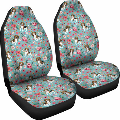 Beagle Flower Car Seat Covers
