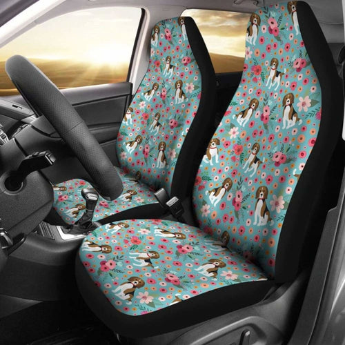 Beagle Flower Car Seat Covers