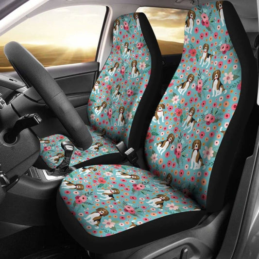 Beagle Flower Car Seat Covers