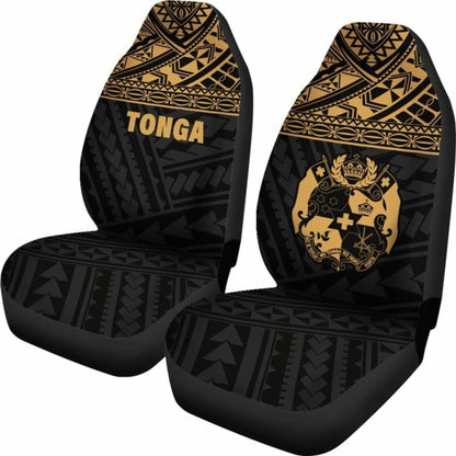 Tonga Polynesian Car Seat Covers Gold -